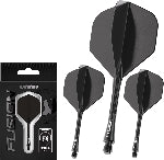 WINMAU Darts Fusion Integrated Flight & Shaft System - No.2 Shape and Design - Available in Short, Intermediate & Medium - Available in Variety of Colours